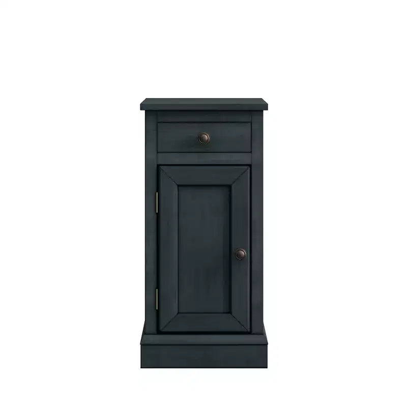 Table de chevet traditionnelle GDFStudio Xena avec 1 tiroir, 1 porte et 2 compartiments