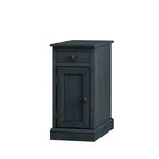 Table de chevet traditionnelle GDFStudio Xena avec 1 tiroir, 1 porte et 2 compartiments