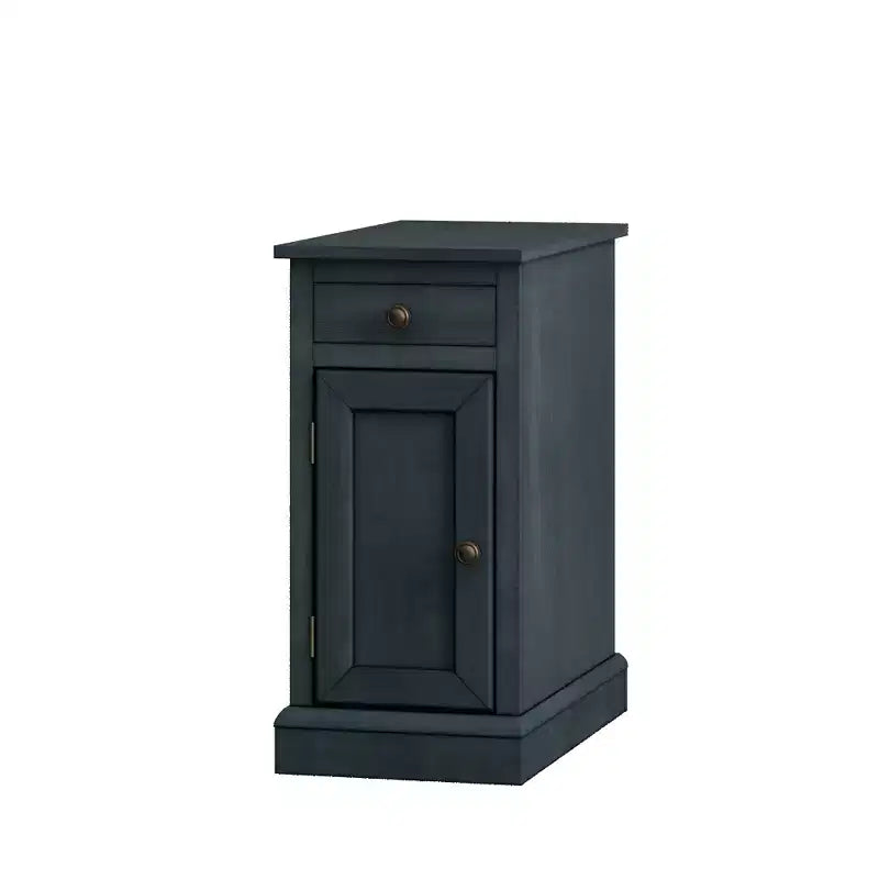 Table de chevet traditionnelle GDFStudio Xena avec 1 tiroir, 1 porte et 2 compartiments