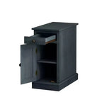 Table de chevet traditionnelle GDFStudio Xena avec 1 tiroir, 1 porte et 2 compartiments