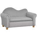 Ergonomic Foam Kids Sofa with Inner Toy Storage Chest, Velvet Kids Couch with Soft Arms, Children's Lounge Furniture