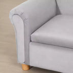 Canapé en mousse ergonomique pour enfants avec coffre de rangement de jouets intégré, canapé pour enfants en velours avec accoudoirs souples, mobilier de salon pour enfants