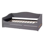 Lit de repos capitonné en polaire pelucheuse Luxystar, taille double, avec lumière LED et lit gigogne