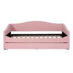 Lit de repos capitonné en polaire pelucheuse Luxystar, taille double, avec lumière LED et lit gigogne