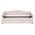 Lit de repos capitonné en polaire pelucheuse Luxystar, taille double, avec lumière LED et lit gigogne