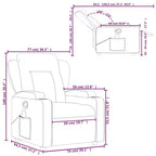 vidaXL Fauteuil inclinable de massage électrique
