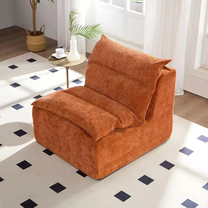 Fauteuil de salon modulable avec éponge entièrement compressible, canapé paresseux pour appartement ou coin lecture