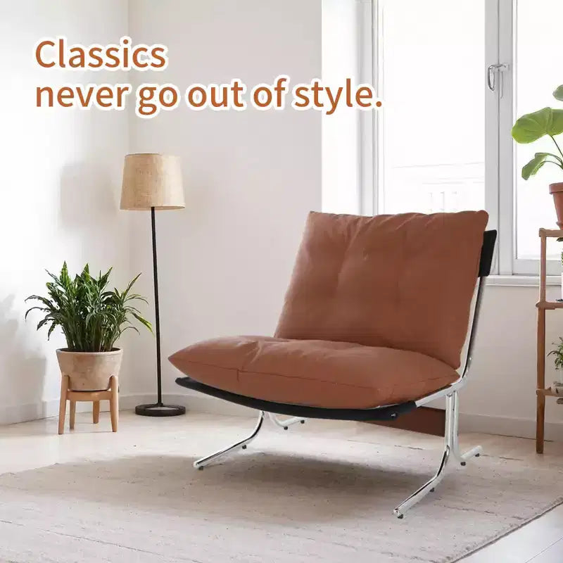 26 Fauteuil à assise surdimensionnée rembourrée, en cuir PU, avec accoudoirs, chaise de lecture moderne à dossier haut et ailes, fauteuils de salon