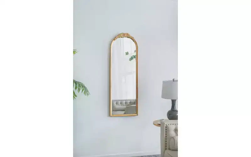 Miroir sur pied en bois 19 x 56 pouces, design intégral