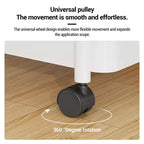 Chariot de rangement roulant mince à 5 niveaux avec poignée, étagère utilitaire étroite peu encombrante, unité de rayonnage mobile pour cuisine, salle de bain, buanderie