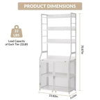 Étagère à Livres, Bibliothèque Industrielle, Étagère de Présentation en Bois avec Cadre Métallique, Unité d'Étagères de Rangement au Sol pour Chambre à Coucher, Salon, Bureau à Domicile