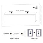 NAYSAYE Étagères Flottantes Murales en Bois avec Supports Invisibles pour Salle de Bain Chambre Salon Cuisine, Multicolore