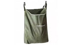 Narwey Panier à linge sale, à suspendre à la porte avec crochets (Vert armée, 65 litres)