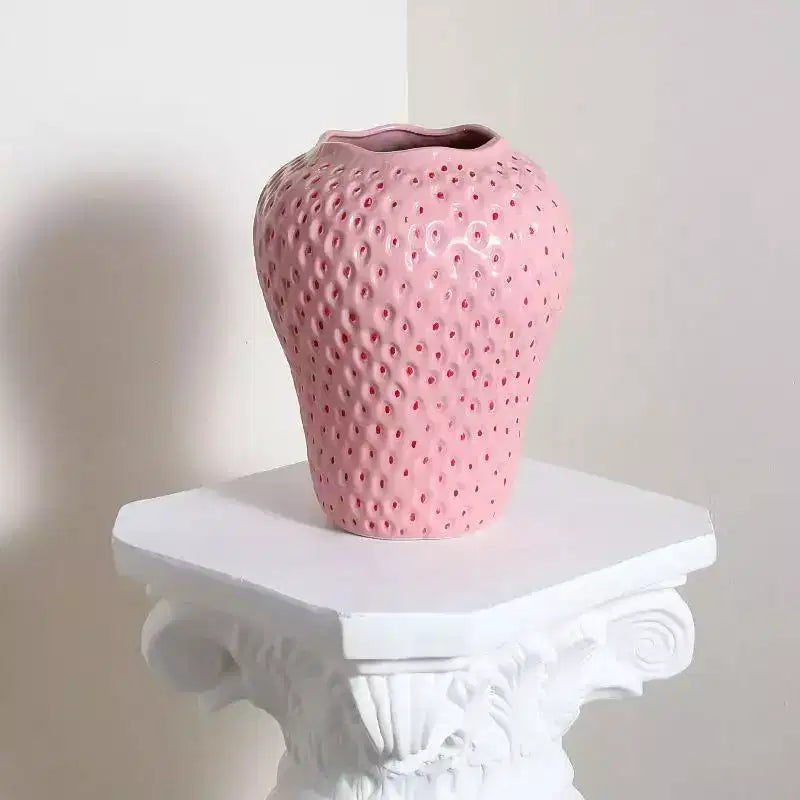 Vase en céramique peint à la main NotArt, ornement vitré moderne et minimaliste pour hydroponie