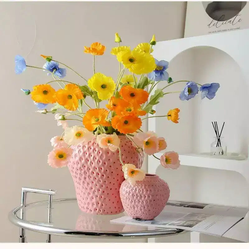 Vase en céramique peint à la main NotArt, ornement vitré moderne et minimaliste pour hydroponie