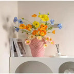 Vase en céramique peint à la main NotArt, ornement vitré moderne et minimaliste pour hydroponie