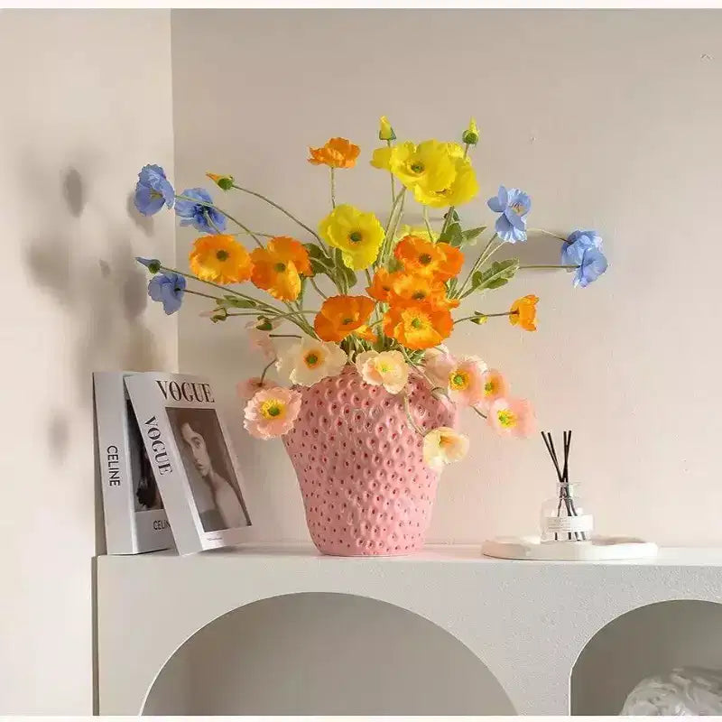 Vase en céramique peint à la main NotArt, ornement vitré moderne et minimaliste pour hydroponie