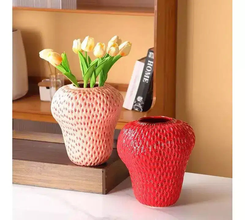 Vase en céramique peint à la main NotArt, ornement vitré moderne et minimaliste pour hydroponie