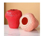 Vase en céramique peint à la main NotArt, ornement vitré moderne et minimaliste pour hydroponie