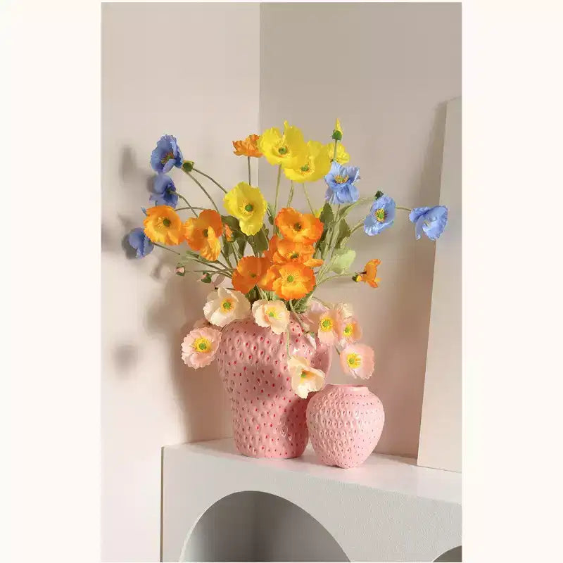 Vase en céramique peint à la main NotArt, ornement vitré moderne et minimaliste pour hydroponie