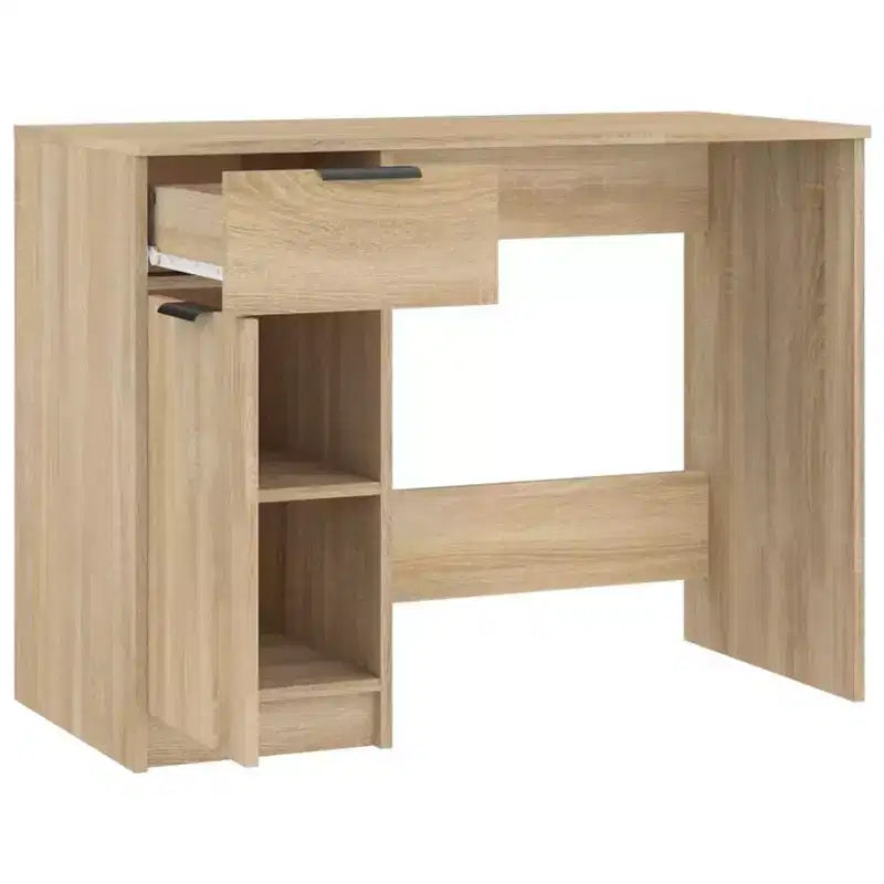 vidaXL Bureau Bois d'ingénierie Chêne Sonoma 100x50x75 cm Bureau