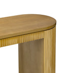 Console Navy / Noir / Naturel avec pieds à rayures verticales – Simple