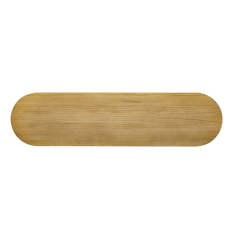 Console Navy / Noir / Naturel avec pieds à rayures verticales – Simple