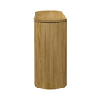 Console Navy / Noir / Naturel avec pieds à rayures verticales – Simple