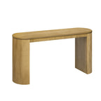 Console Navy / Noir / Naturel avec pieds à rayures verticales – Simple