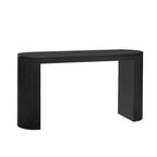 Console Navy / Noir / Naturel avec pieds à rayures verticales – Simple