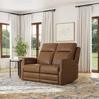 Causeuse inclinable électrique Cedar / Cinder avec appuie-tête et support lombaire – 2 places