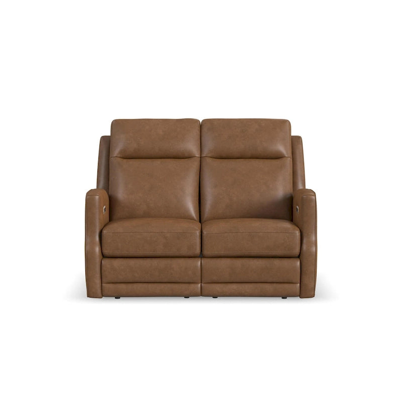 Causeuse inclinable électrique Cedar / Cinder avec appuie-tête et support lombaire – 2 places