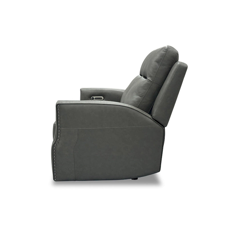 Causeuse inclinable électrique Cedar / Cinder avec appuie-tête et support lombaire – 2 places