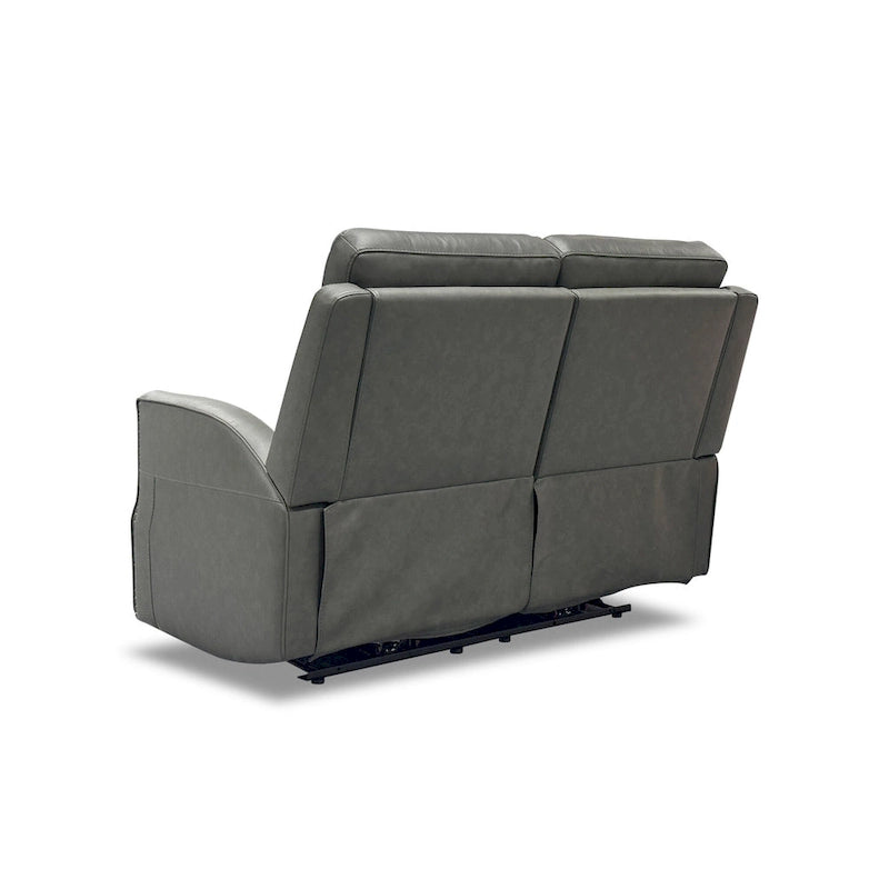 Causeuse inclinable électrique Cedar / Cinder avec appuie-tête et support lombaire – 2 places