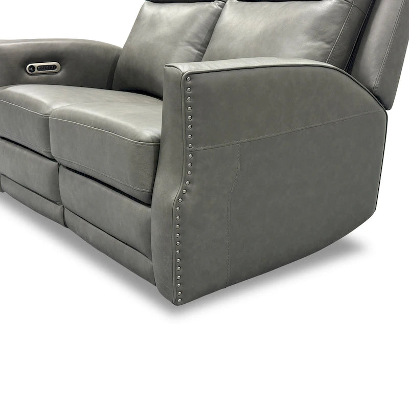 Causeuse inclinable électrique Cedar / Cinder avec appuie-tête et support lombaire – 2 places