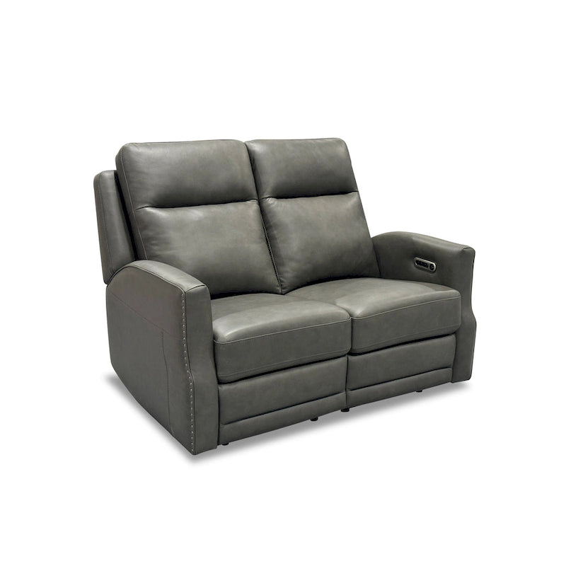 Causeuse inclinable électrique Cedar / Cinder avec appuie-tête et support lombaire – 2 places