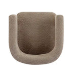 Fauteuil Boucle – Multicolore, pieds en bois d'hévéa, une place