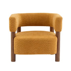 Fauteuil Boucle – Multicolore, pieds en bois d'hévéa, une place