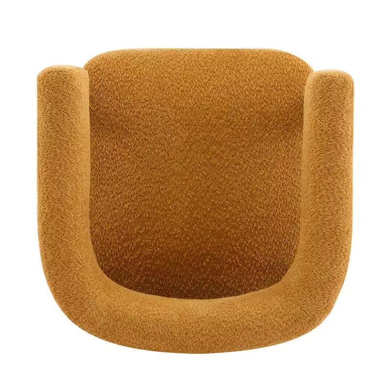 Fauteuil Boucle – Multicolore, pieds en bois d'hévéa, une place