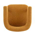Fauteuil Boucle – Multicolore, pieds en bois d'hévéa, une place