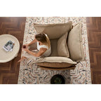 Fauteuil d'appoint surdimensionné en chenille orange, une place, pour salon et chambre