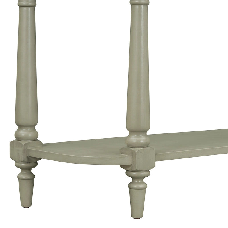 Table console étroite avec tiroir et étagère ouverte Gris / Blanc / Beige+Blanc / Bleu marine