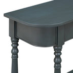Table console étroite avec tiroir et étagère ouverte Gris / Blanc / Beige+Blanc / Bleu marine