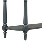 Table console étroite avec tiroir et étagère ouverte Gris / Blanc / Beige+Blanc / Bleu marine