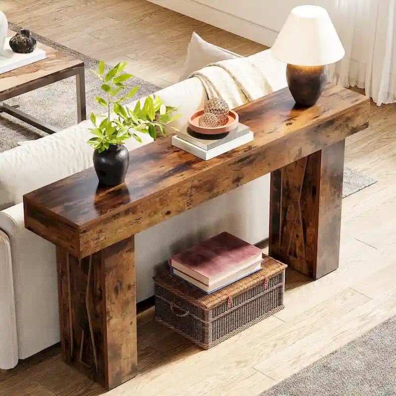 Console rustique, 160 cm, utilisation par 1 personne