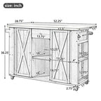 Îlot de cuisine extérieur - Naturel / Gris / Noir, Bois + Acier inoxydable, 1 personne