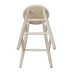 Tabouret de bar à hauteur de comptoir avec assise incurvée de 76 cm non fini – International Concepts : Bois massif, rond, sans dossier