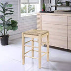 Tabouret de bar sans dossier Boraam Square Rush - hauteur comptoir - finition chêne blond