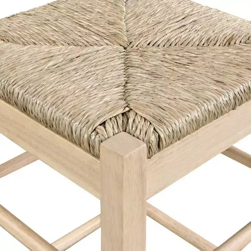 Tabouret de bar sans dossier Boraam Square Rush - hauteur comptoir - finition chêne blond