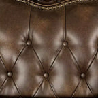 MAISONS : Intérieur + Extérieur Frazer Canapé 229,2 cm Traditionnel avec Clous Décoratifs Marron